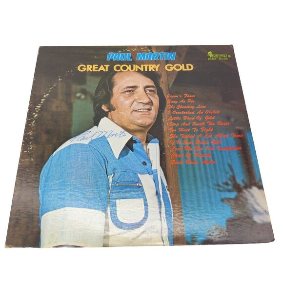 Vintage 1979 Paul Martin Great Country Gold Album Record Vinyl Mountain Records - Picture 1 of 10